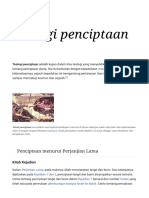 Teologi Penciptaan - Wikipedia Bahasa Indonesia, Ensiklopedia Bebas