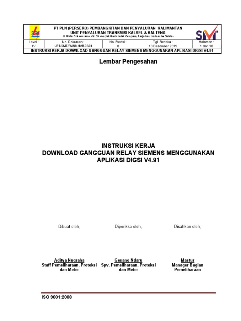 Ik Download Gangguan Relay Siemens Menggunakan Digsi V4 91 Pdf