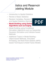 Model Building Using Estimation Algorithms Such As Kriging