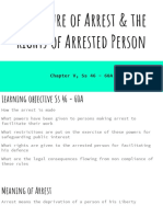 Procedure of Arrest & The Rights of Arrested Person