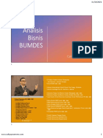 Hand Out Analisis Bisnis BUMDES Cahyo Pramono