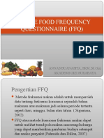 Metode Food Frequency Questionnaire (FFQ)