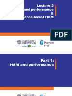 Competence-Based HRM: Lecture 2 on Performance and Competencies