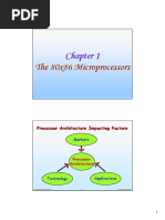 The 80x86 Microprocessors The 80x86 Microprocessors