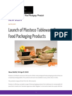 New Delhi: Launch of Plasteco Tableware & Food Packaging Products