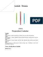 Contoh Naskah Drama persahabatan -perpecahan 3 sahabat