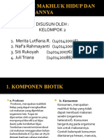 Kel. 2 INTERAKSI MAKHLUK HIDUP DAN LINGKUNGANNYA