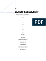 Makalah Pengantar Ilmu Hukum (Subjek Dan Objek Hukum)