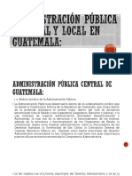 Administración Pública Regional y Local en Guatemala