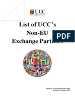 List of UCC's Non-EU Exchange Partners: Produced by The International Office Published November 2021
