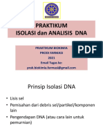 Praktikum Biokimia - Isolasi & Analisis DNA 2021