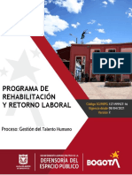 Programa rehabilitación retorno laboral