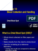 Module 14. Blood Collection & Handling - DBS
