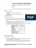 Indas 109, 32, 107 - Financial Instruments