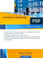 Market Order Vs Limit Order