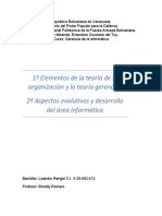 1º Elementos de La Teoría de La Organización y La Teoría Gerencial