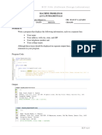 Machine Problem #1 Java Fundamentals: NCP 3106 (Software Design Laboratory)