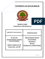 Company Law 2, Project