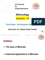 Lec 9 - Mineralogy - Third Calss