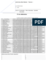 PV de Délibération: Université Abou Bekr Belkaid - Tlemcen