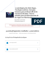 Notas de " La Astrología y Los Siete Rayos, Psicología Esotérica. Energías Cósmicas para El Desarrollo de La Conciencia Del Alma. Nuevos Métodos para La Determinación de Los Rayos en El Horóscopo "