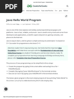 HelloWorld Java | PDF