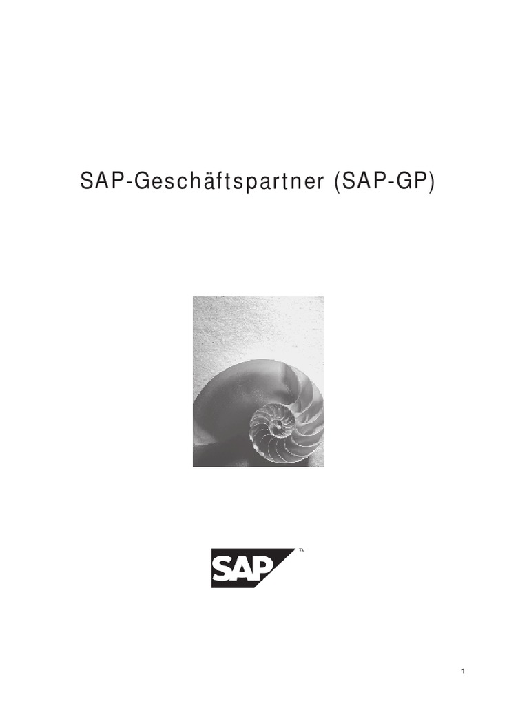 SAP-Geschäftspartner (SAP-GP) | PDF