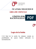 Límites por racionalización en Matemática para Negocios II