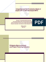 2011 April Private Public Partnership Model in Integrating ODA Developed LRT1and BOT Developed MRT3 Projects China Final2