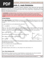 Module - 2 Angle Modulation: Ravi Shankara.M.N