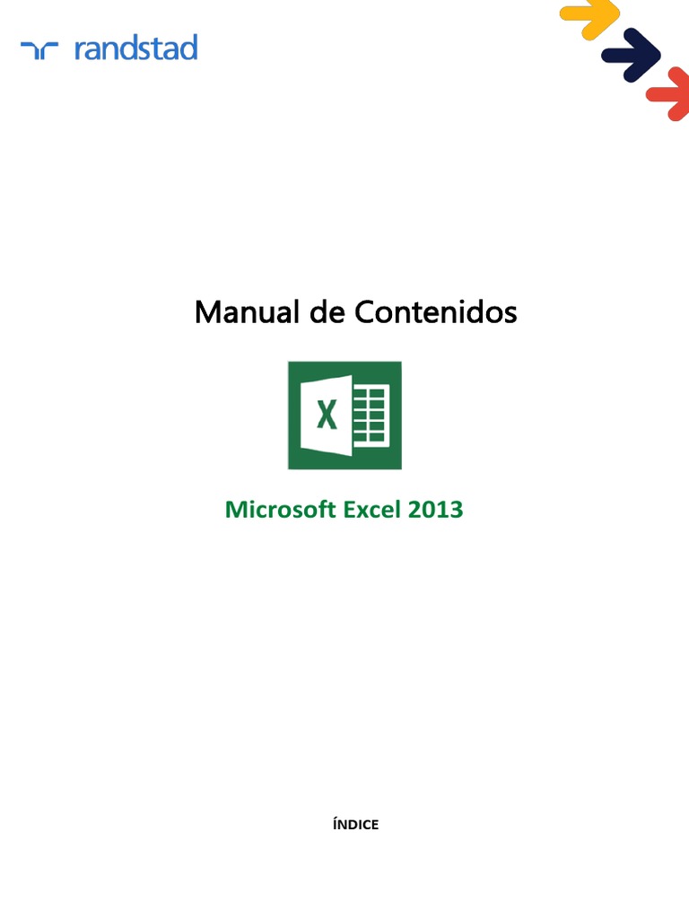 Manual de Microsoft Excel 2013 | PDF | Microsoft Excel | Software de ...