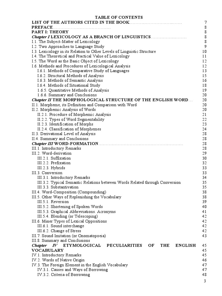Horot Y. Lexicology | PDF | Word | Linguistics