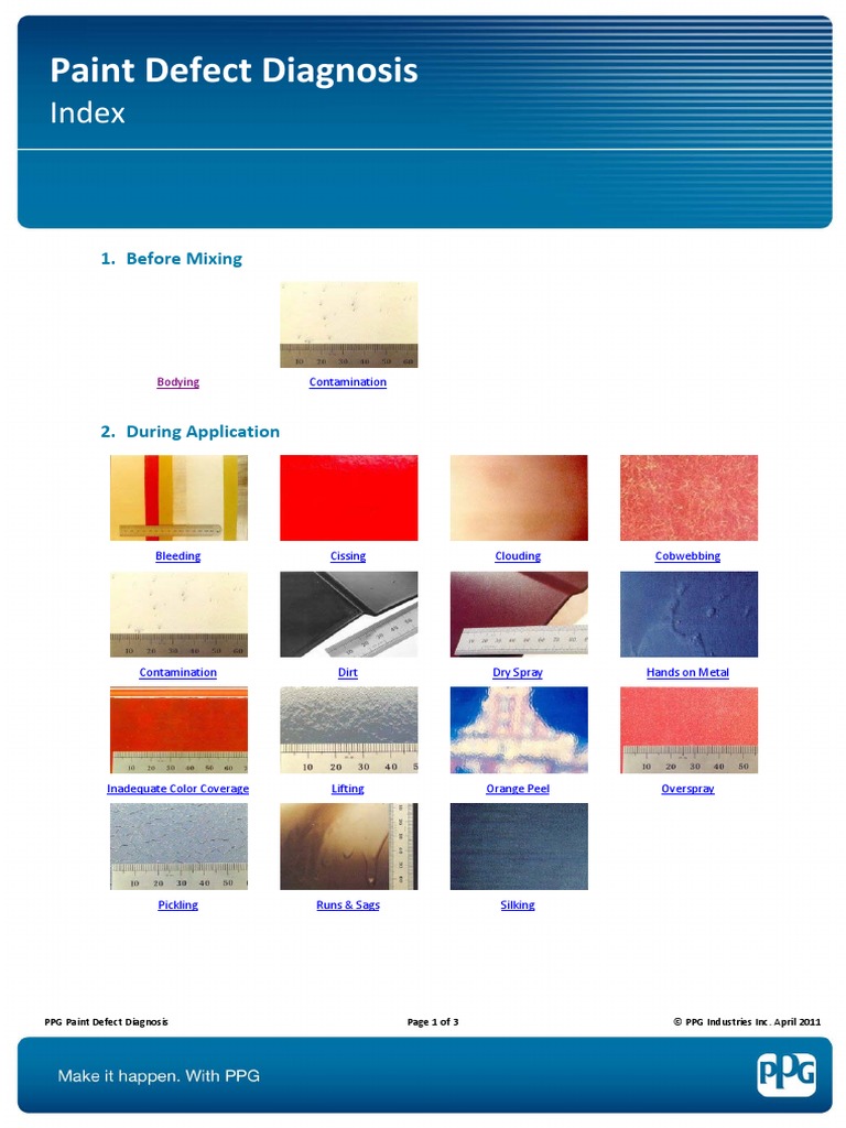 Paint Defects Photograph PDF Paint Humidity