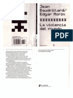 [Jean Baudrillard , Edgar Morin] La Violencia Del (BookZa.org)