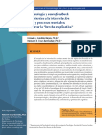 Neurofenomnologia y Feedback Como Acercamientos A La Iterrralacion Entre Cerebro y Procesos Mentales, Intentando Cerrar La Brecha Explicativa