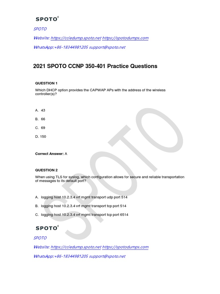 350-401 Online Tests