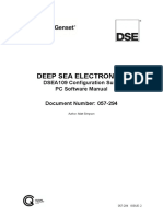 Deep Sea Electronics: DSEA109 Configuration Suite PC Software Manual Document Number: 057-294