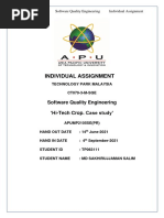 Individual Assignment: Software Quality Engineering Hi-Tech Crop. Case Study'