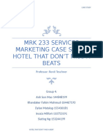 MRK 233 Services Marketing Case Study Hotel That Don'T Miss A Beats