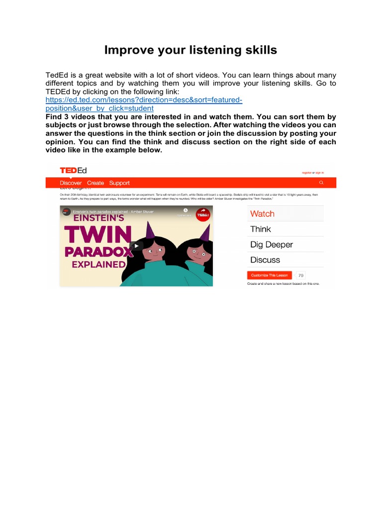 Improve Your Listening Skills | PDF | Career & Growth