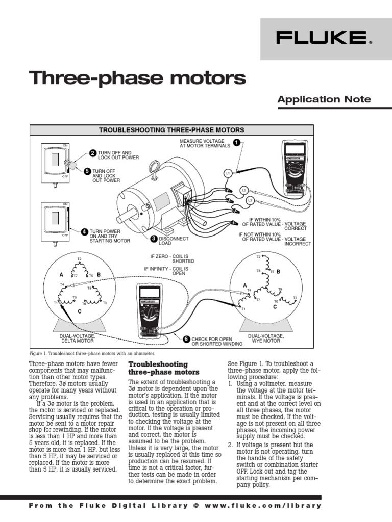 Three Phase Motor Troubleshooting: Start With This Diagram. - a0fw6ec