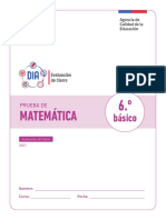 Prueba Matematica 6 BASICO