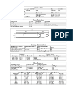 Pilot Card: Engine Telegraph Table (Shown Regimes: EM Mode/cruising Mode 2+2 Model Has 5 Regimes)