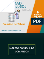 Mysql - Creación Tablas