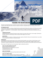 Mountaineering Fitness & Training Plan