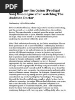 Prodigal Son Monologue Analysis | PDF | Poetry