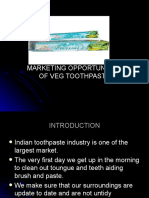 Marketing Opportunities of Veg Toothpaste