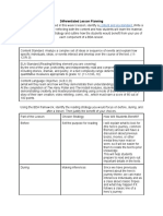 Planning For Learning Document