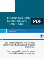 Energy Systems Scenarios and Transitions: International Energy Science Course DR Ben Mclellan