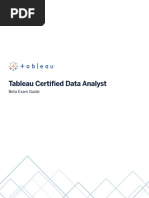 Tableau Certified Data Analyst: Beta Exam Guide